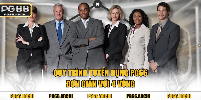 Quy trình tuyển dụng PG66 đơn giản với 4 vòng